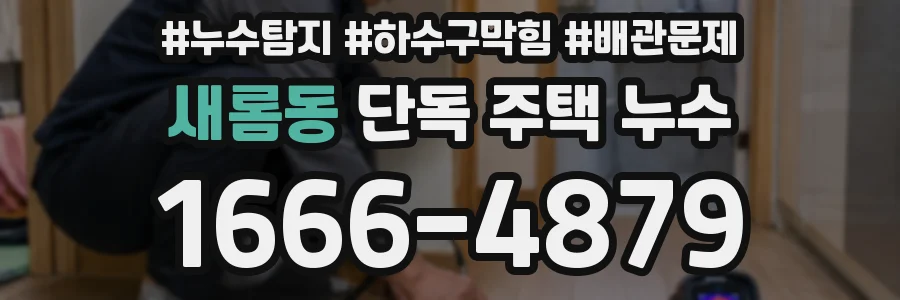 새롬동 단독 주택 누수