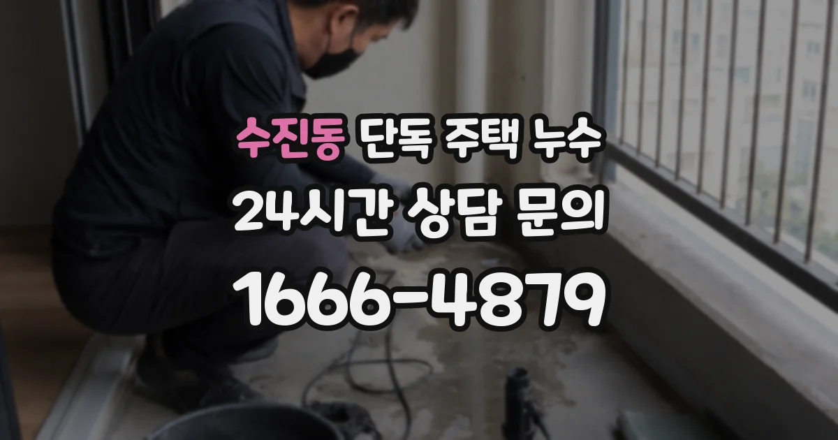 수진동 단독 주택 누수