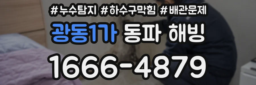 광동1가 동파 해빙