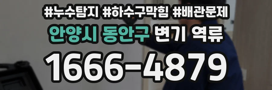 안양시 동안구 변기 역류