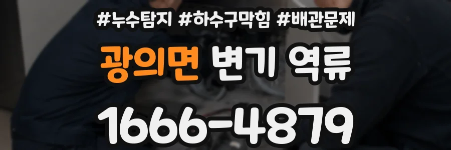 광의면 변기 역류