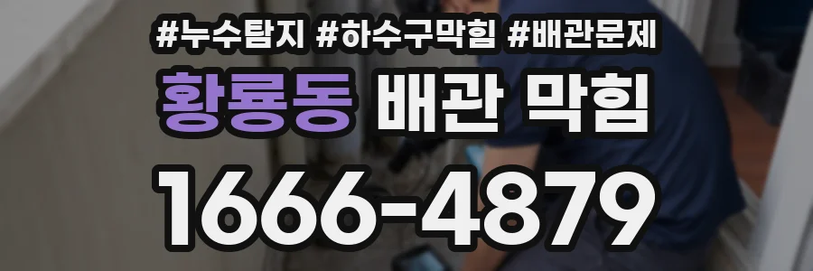 황룡동 배관 막힘