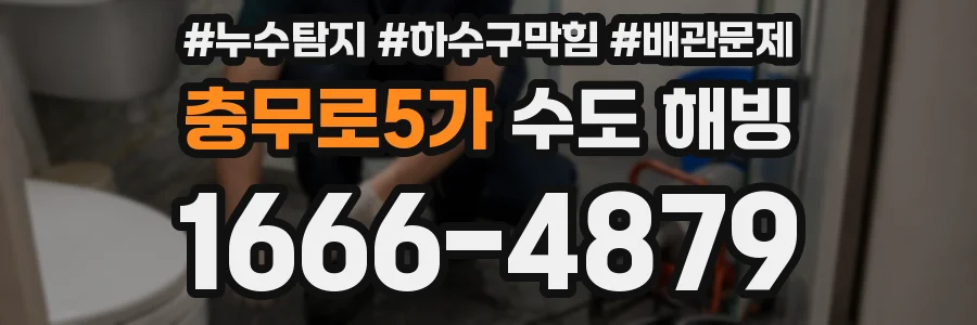 충무로5가 수도 해빙
