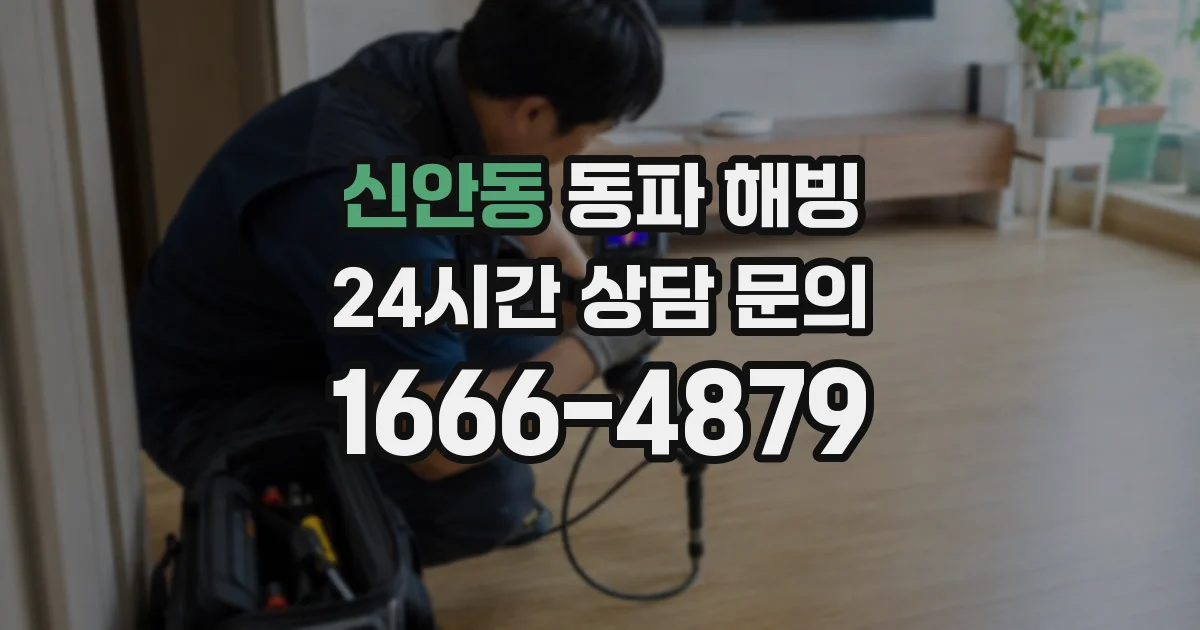 신안동 동파 해빙