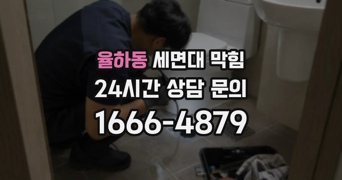 율하동 세면대 막힘