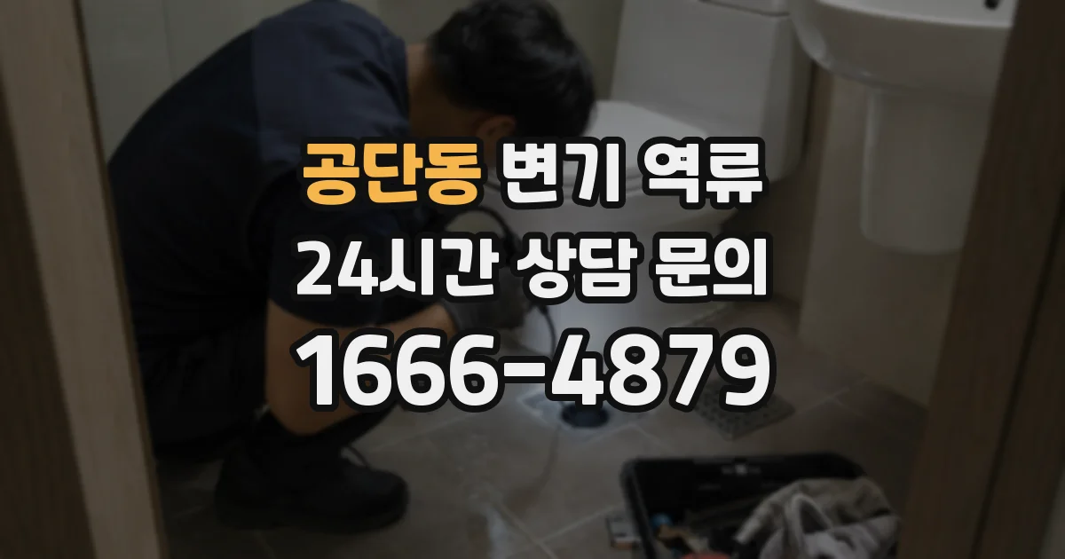 공단동 변기 역류