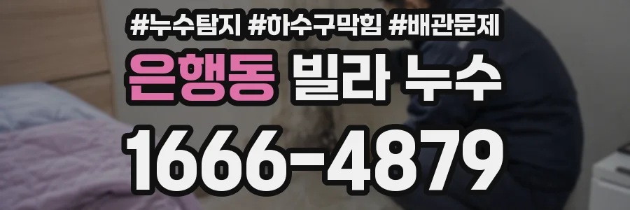 은행동 빌라 누수