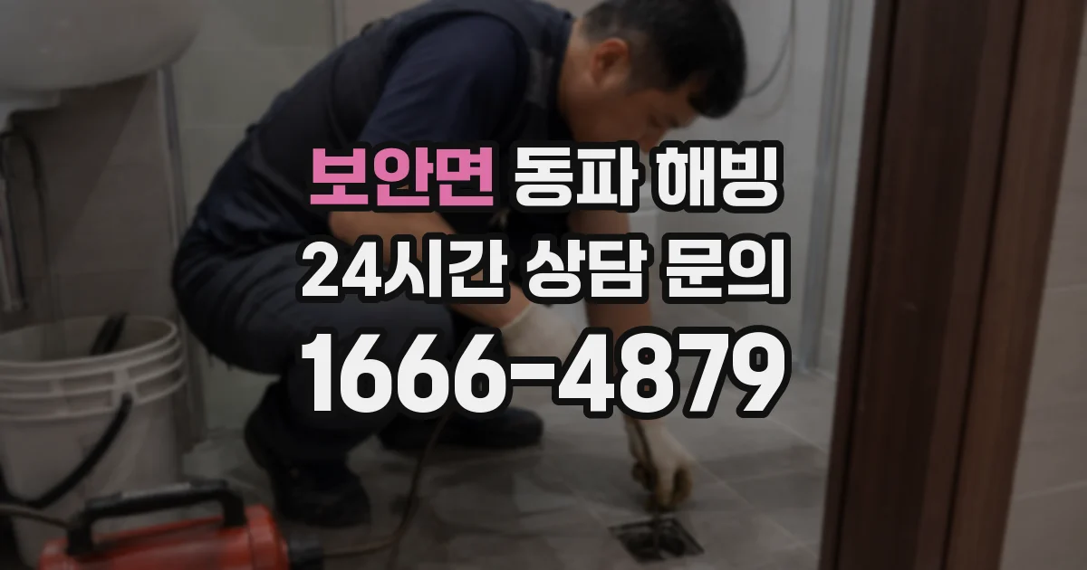 보안면 동파 해빙