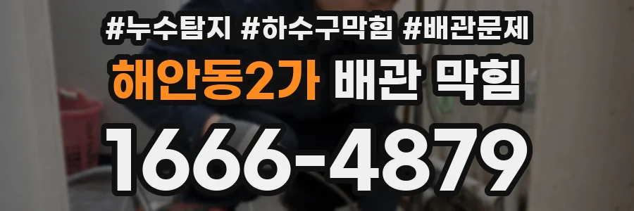 해안동2가 배관 막힘