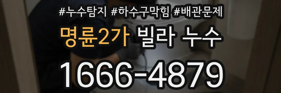 명륜2가 빌라 누수