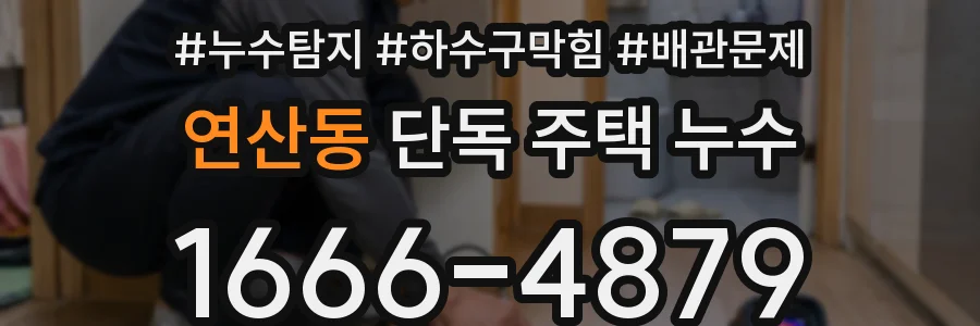 연산동 단독 주택 누수