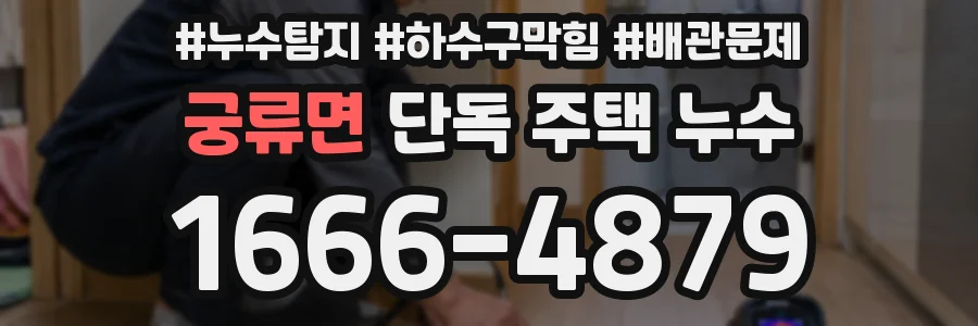 궁류면 단독 주택 누수