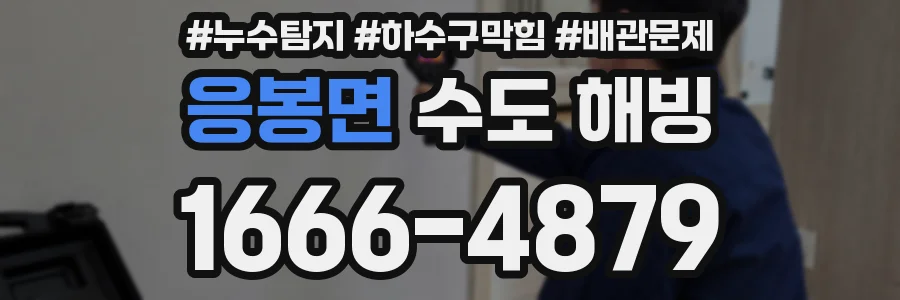응봉면 수도 해빙