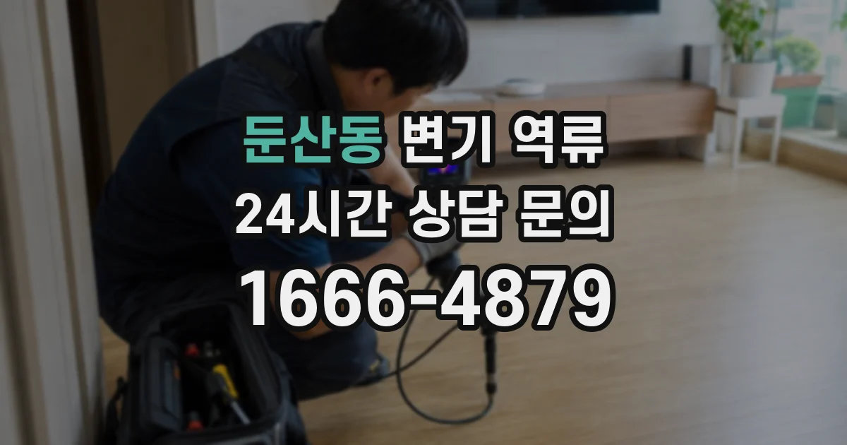 둔산동 변기 역류
