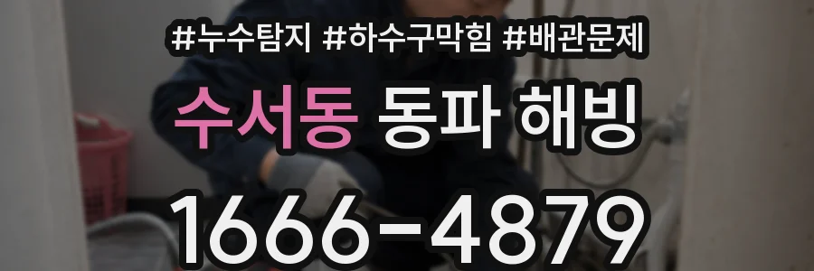 수서동 동파 해빙