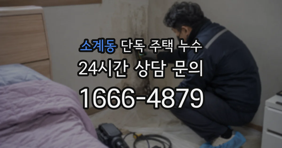 소계동 단독 주택 누수