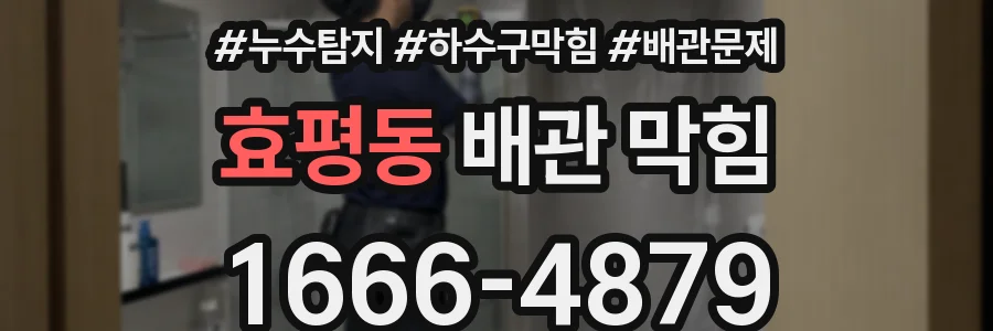 효평동 배관 막힘