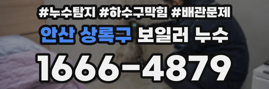 안산 상록구 보일러 누수