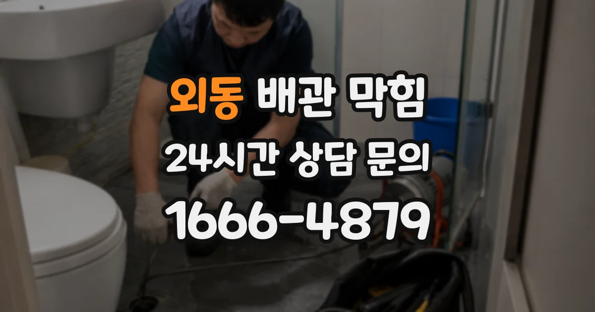 외동 배관 막힘