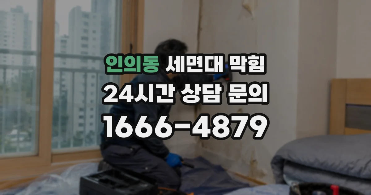 인의동 세면대 막힘