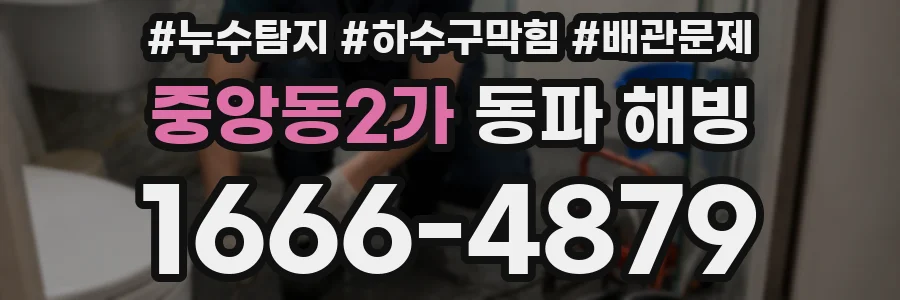 중앙동2가 동파 해빙
