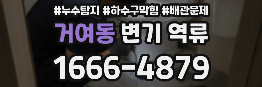 거여동 변기 역류