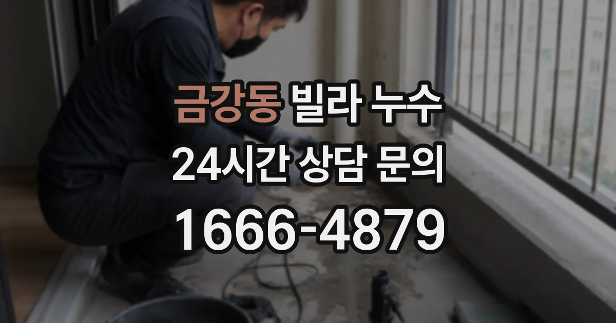 금강동 빌라 누수