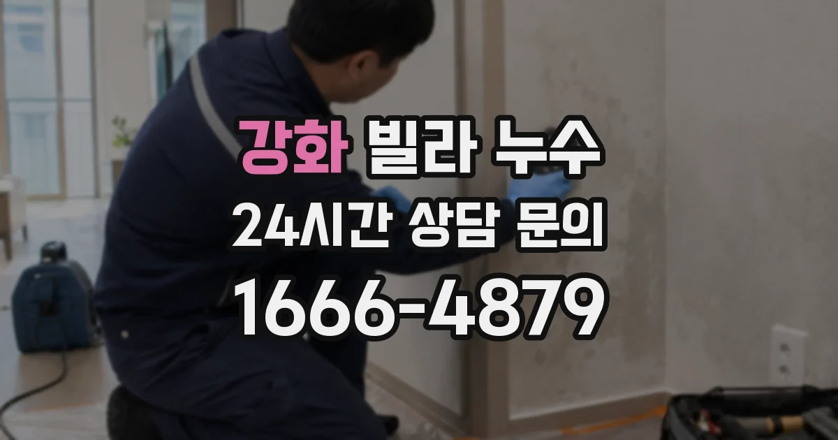 강화 빌라 누수