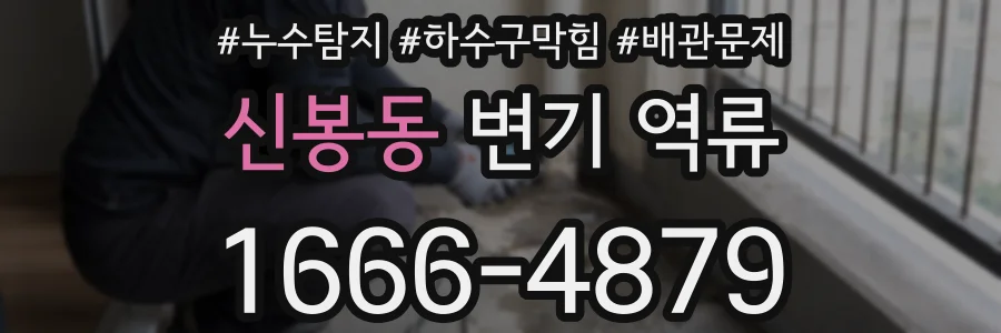 신봉동 변기 역류