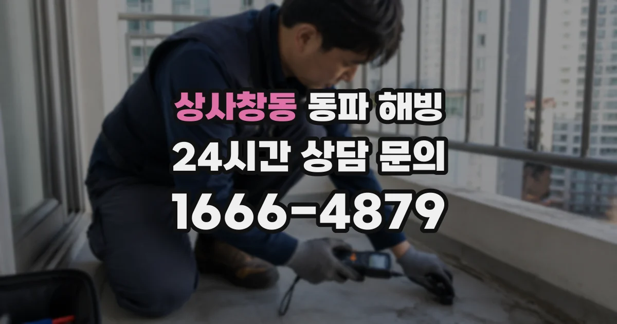 상사창동 동파 해빙