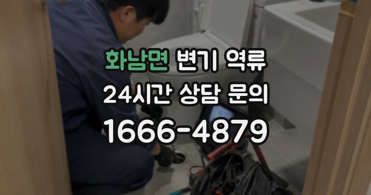 화남면 변기 역류