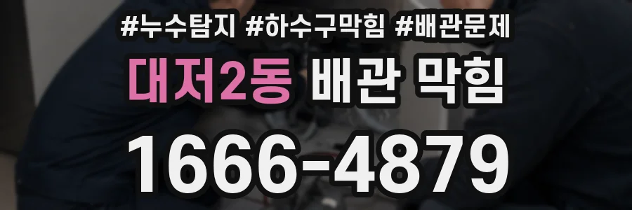 대저2동 배관 막힘