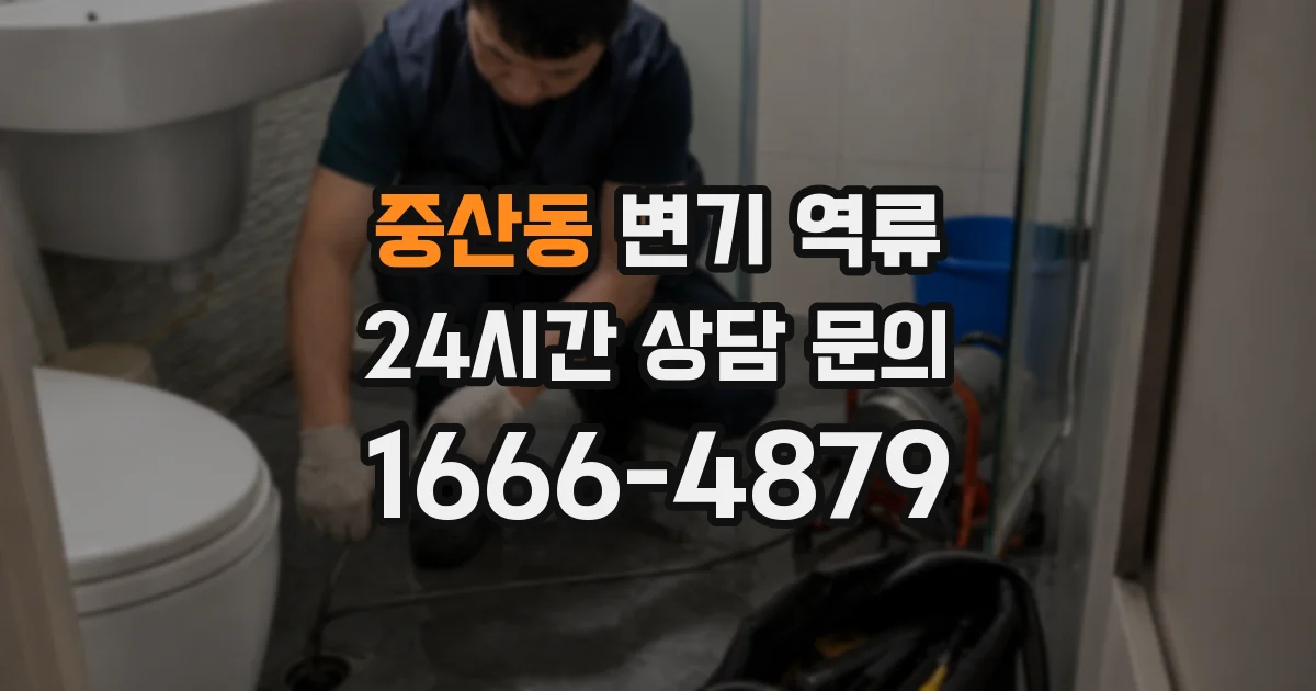 중산동 변기 역류