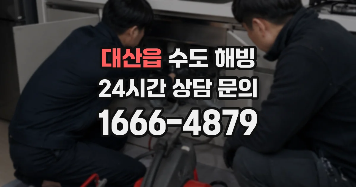 대산읍 수도 해빙