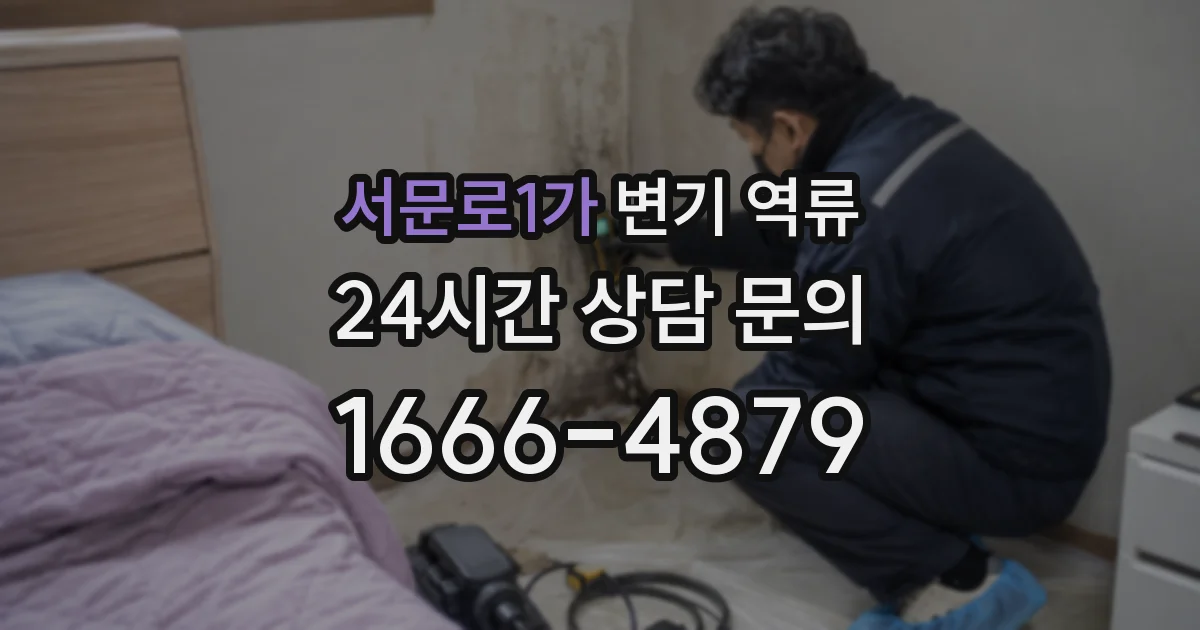 서문로1가 변기 역류
