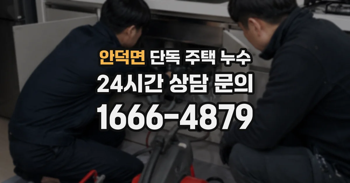 안덕면 단독 주택 누수