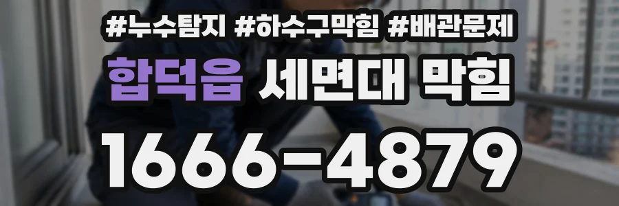 합덕읍 세면대 막힘