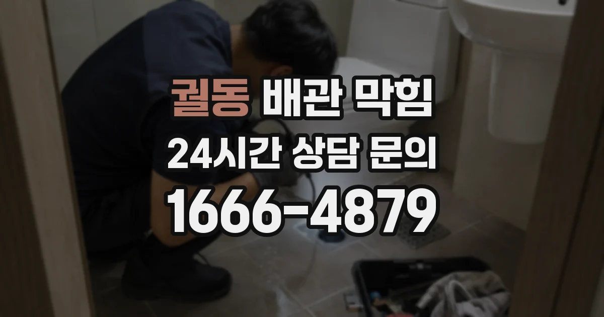 궐동 배관 막힘
