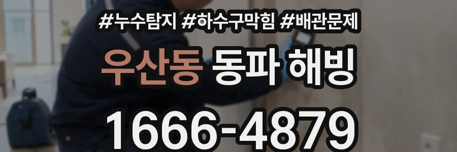 우산동 동파 해빙