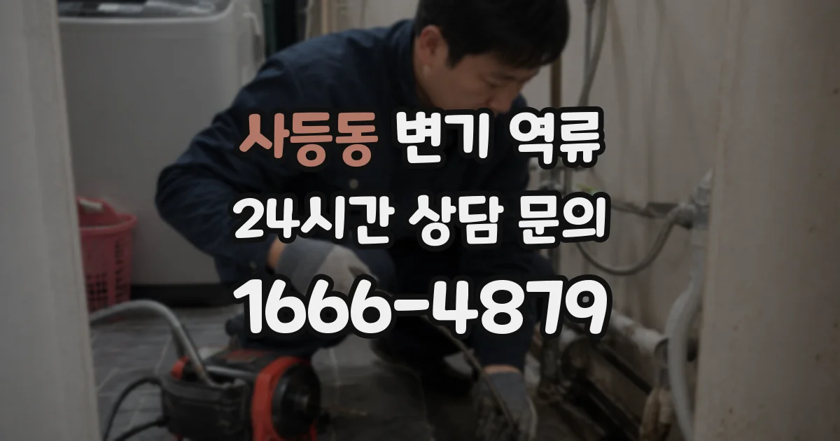 사등동 변기 역류