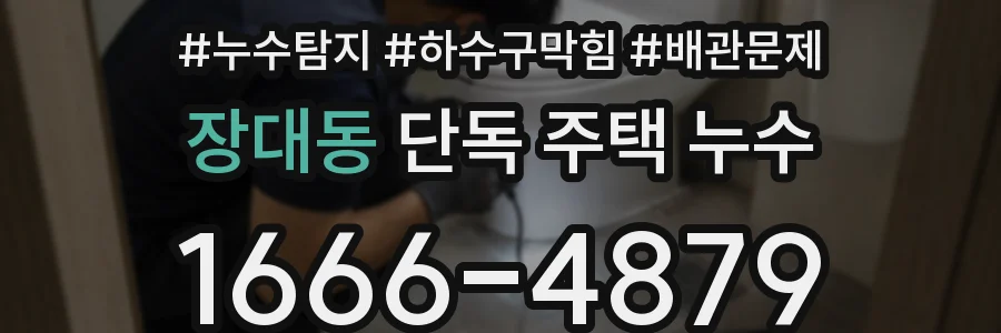 장대동 단독 주택 누수