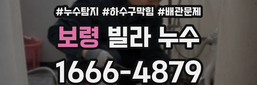 보령 빌라 누수