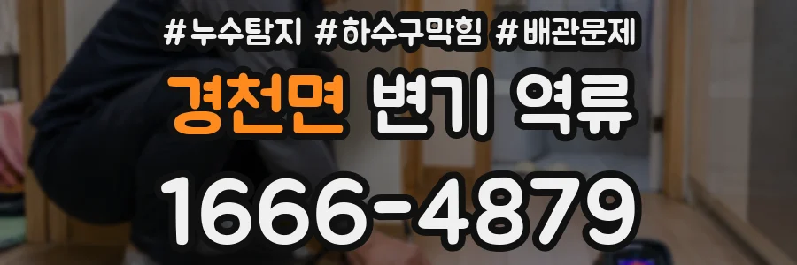 경천면 변기 역류