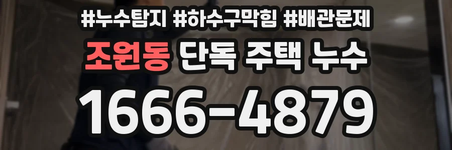 조원동 단독 주택 누수