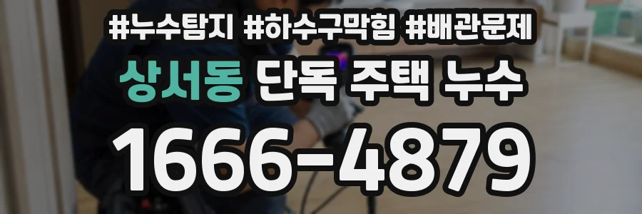 상서동 단독 주택 누수