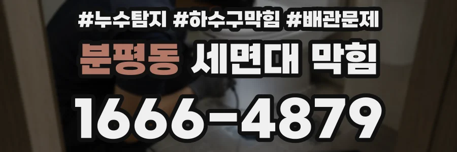 분평동 세면대 막힘