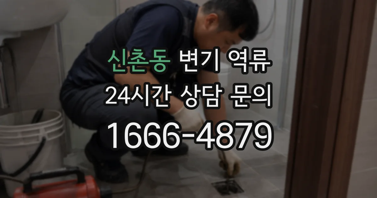 신촌동 변기 역류