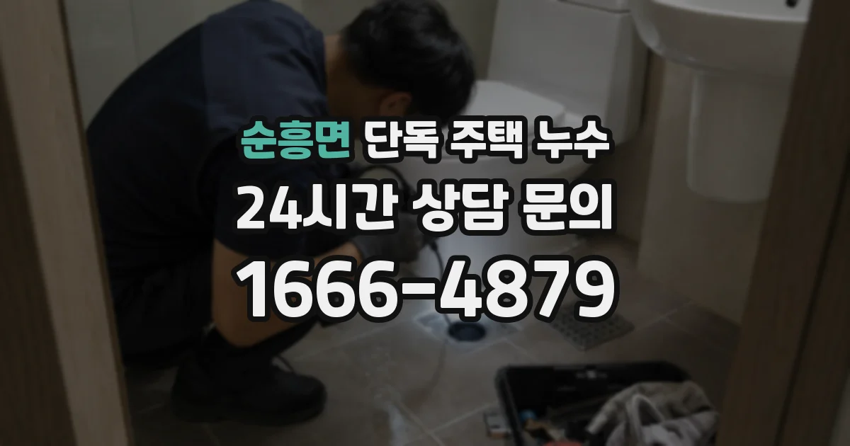 순흥면 단독 주택 누수
