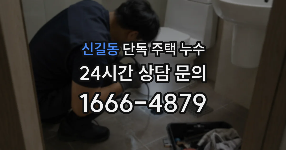 신길동 단독 주택 누수