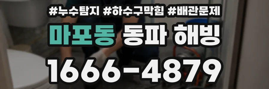 마포동 동파 해빙